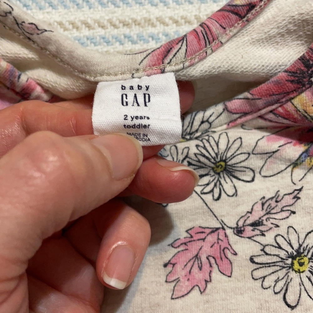 Gap 2T Floral Long Sleeve Dress in EUC - Picture 2 of 5